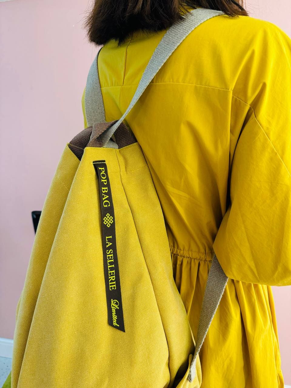 ZAINO POP Tessuto Giallo - immagine 2