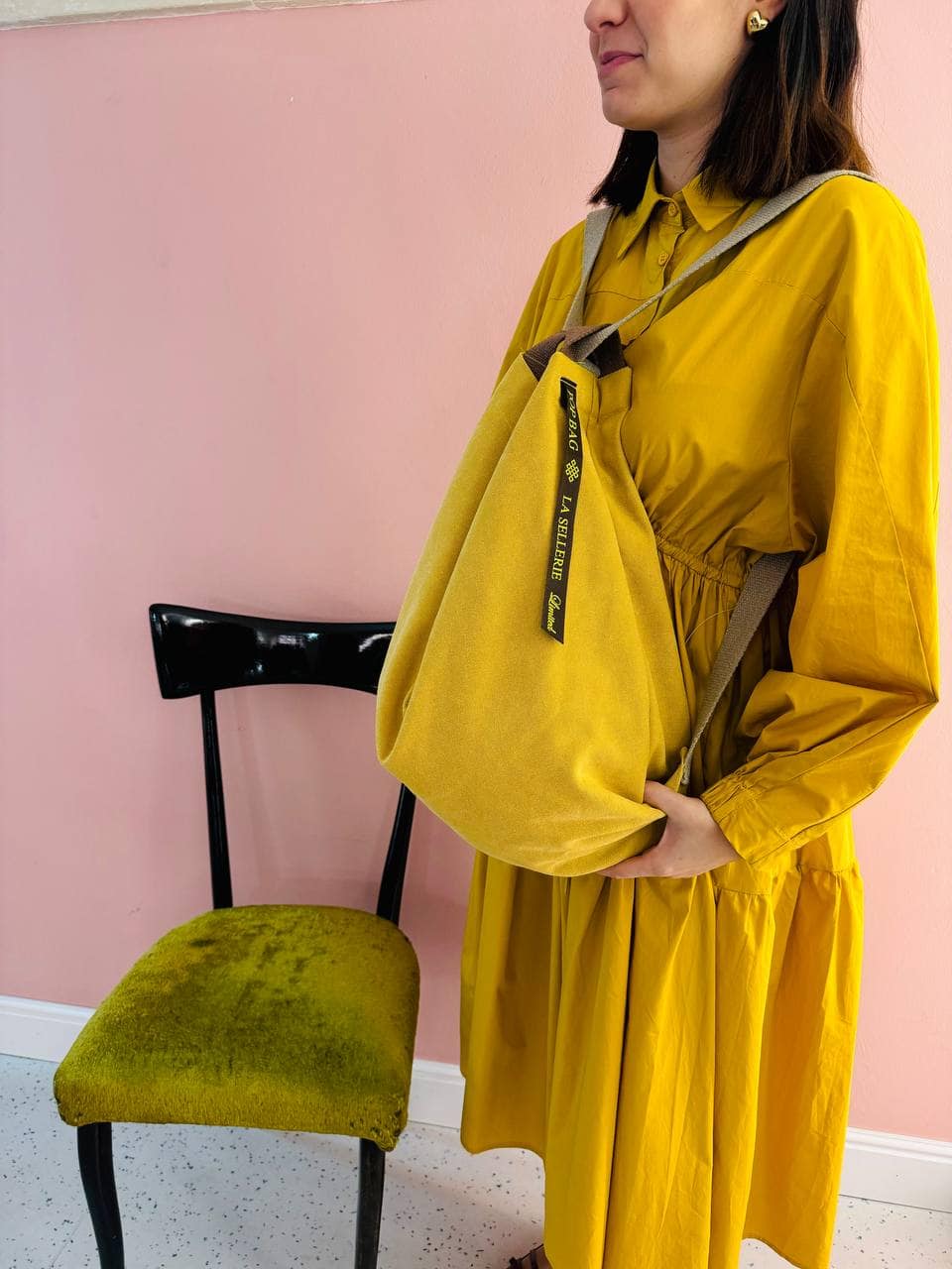 ZAINO POP Tessuto Giallo - immagine 3