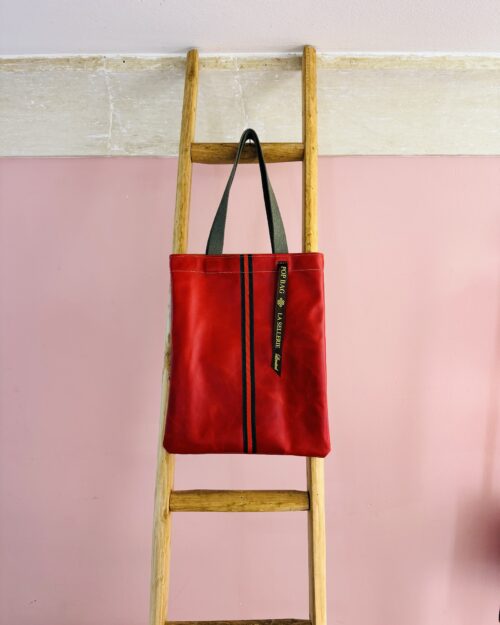 POP BAG Mini Weekend Pelle Rossa