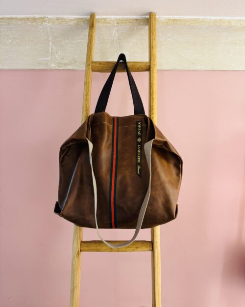 POP BAG Weekend Pelle Cuoio