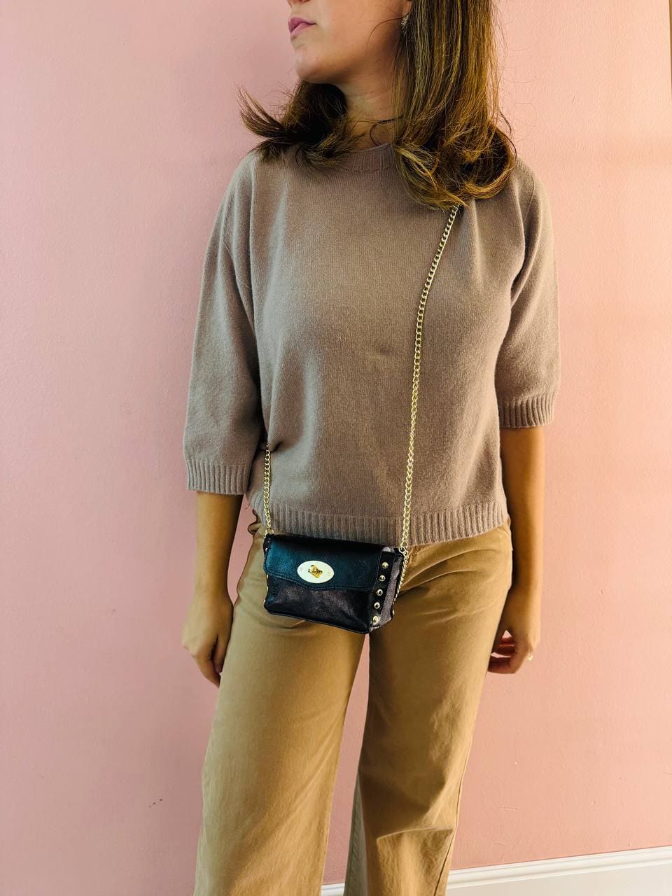 BON BON Mini Clutch Nera - immagine 3