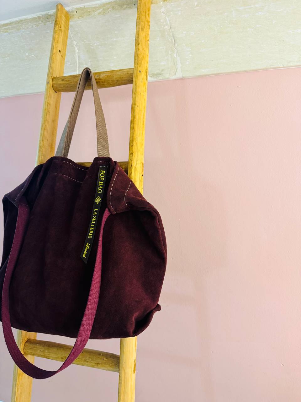 POP BAG Camoscio Bordeaux - immagine 3