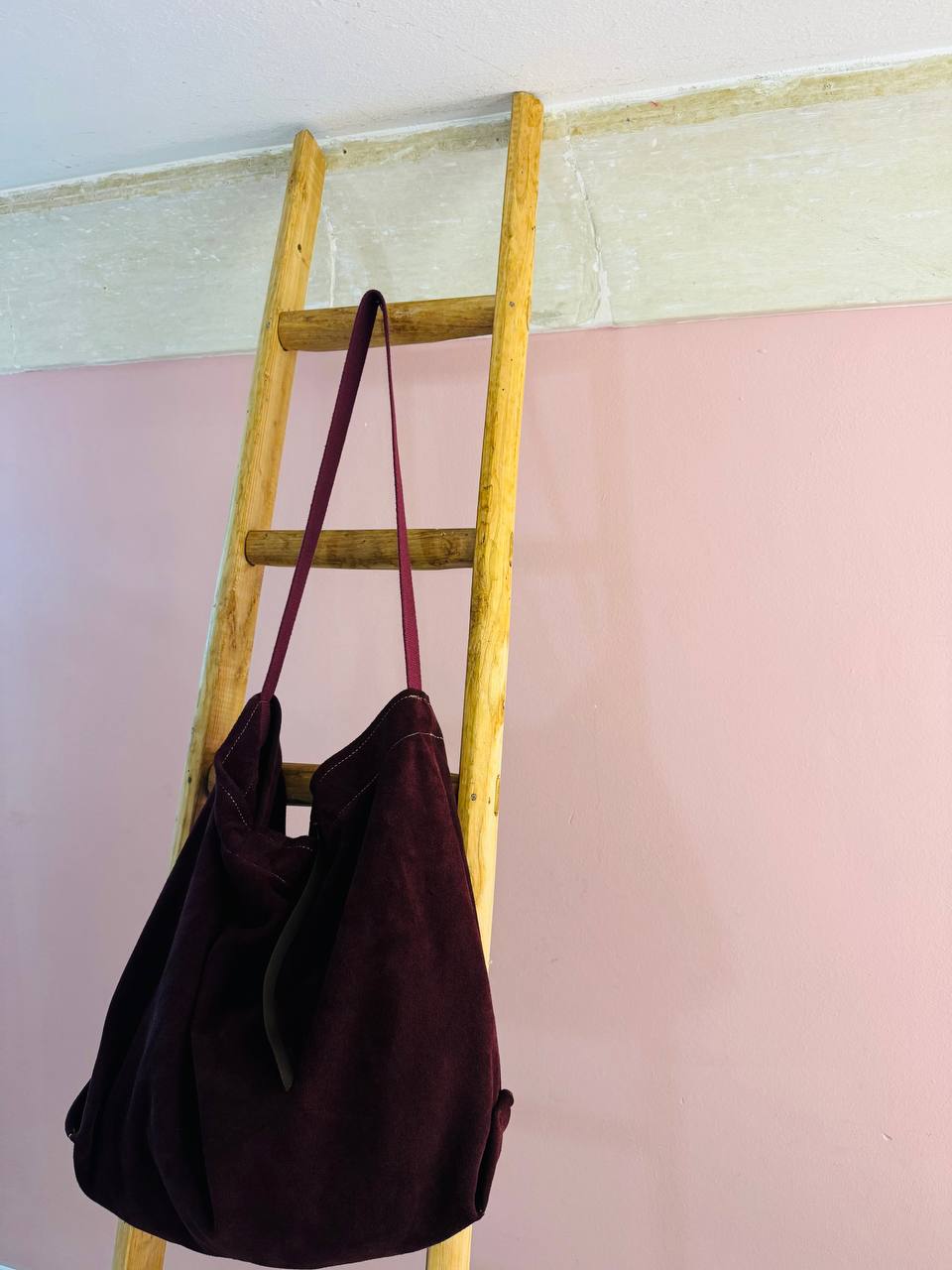 POP BAG Camoscio Bordeaux - immagine 4