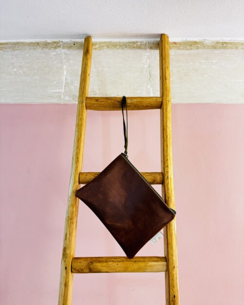 SUNDAY Clutch pelle cuoio