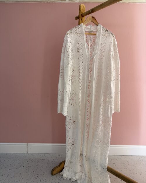 KIMONO lungo ricamato CASA TRAMA